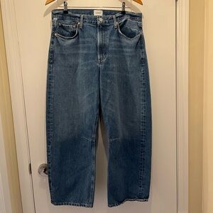 Citizens Of Humanity Relaxed Barrel Blue Jeans